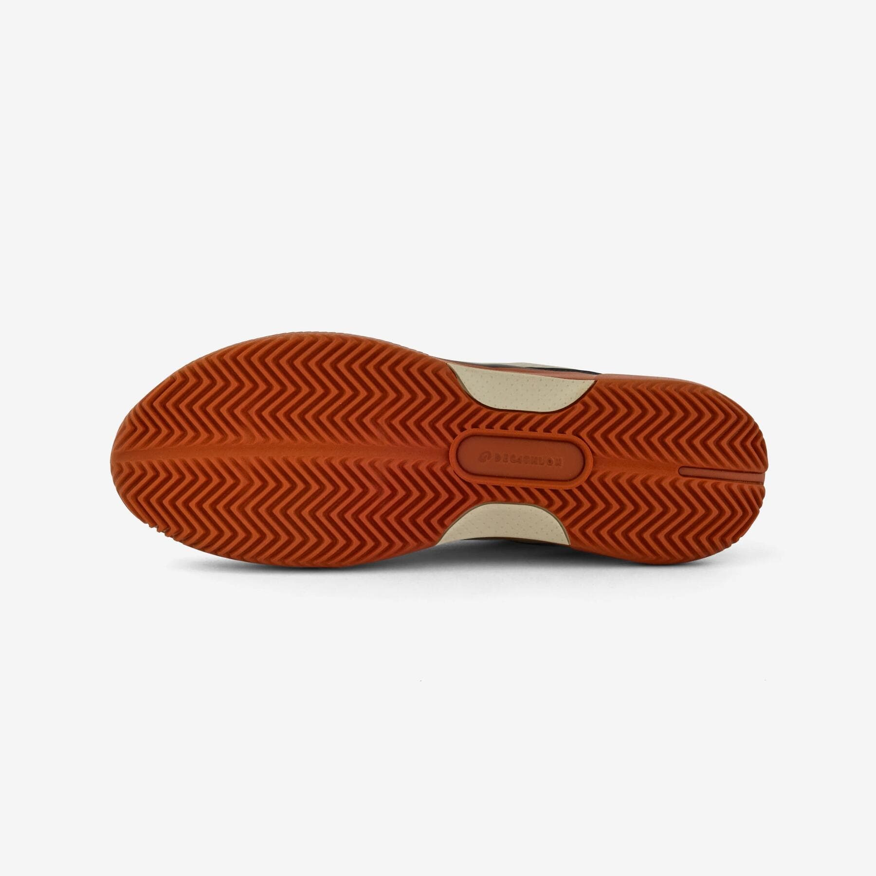 کفش تنیس مردانه دکتلون کویکما – Decathlon Comfort Clay – کرم/نارنجی — تصویر ۳