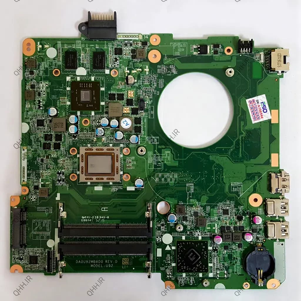 مادربرد لپ تاپ اچ پی Pavilion 15-N AMD CPU-A10_U92_DA0U92MB6D0 VGA-2GB گرافیک دار — تصویر ۲