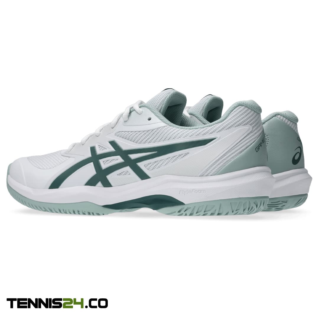 کفش تنیس مردانه اسیکس Asics GAME FF – سفید/سبز — تصویر ۷