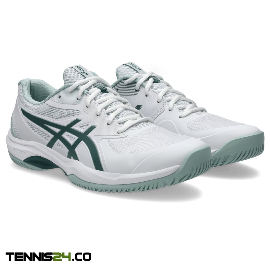 کفش تنیس مردانه اسیکس Asics GAME FF – سفید/سبز — تصویر ۸