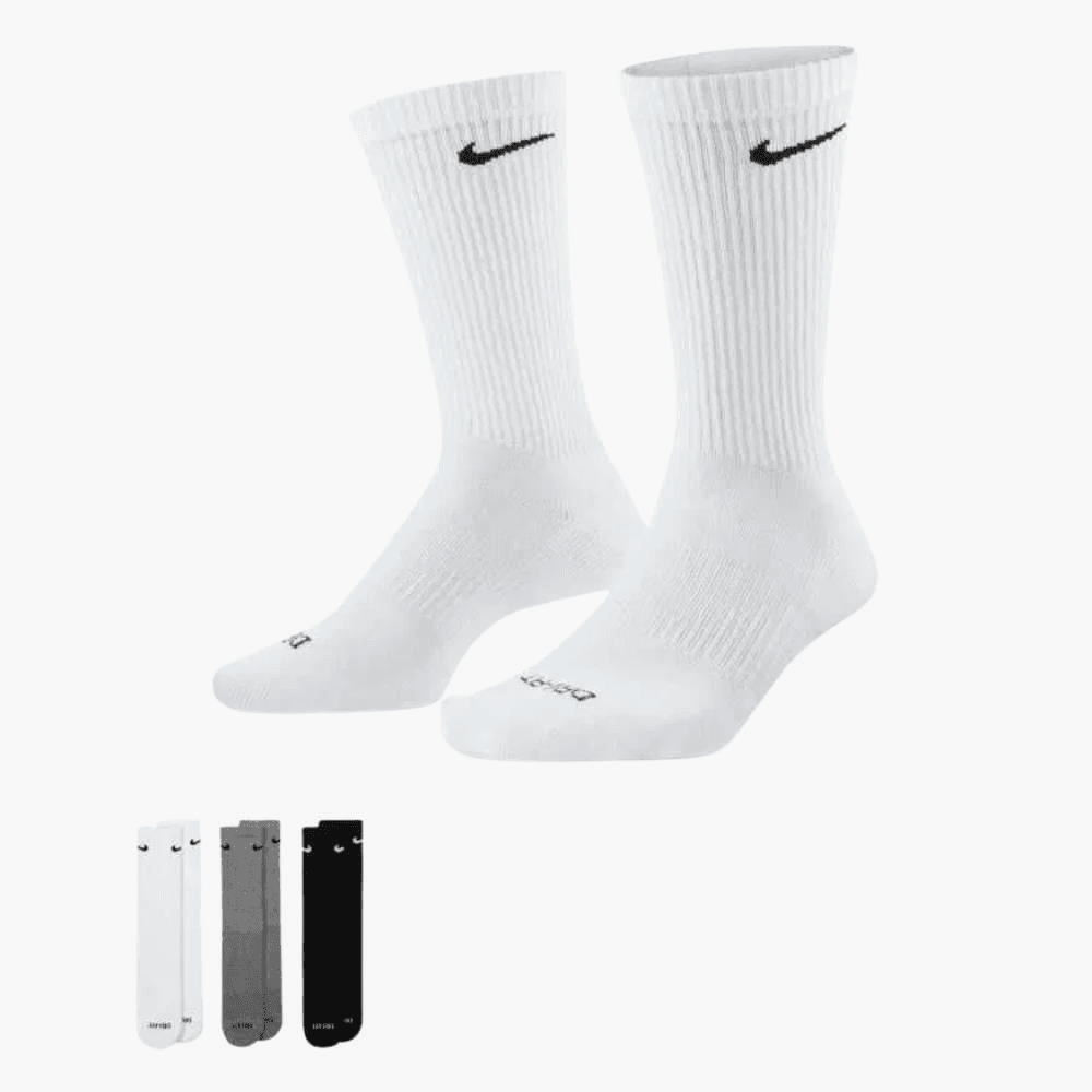 جوراب تنیس نایک Nike Everyday Plus Cushioned – پک سه تایی- چند رنگ — تصویر ۲