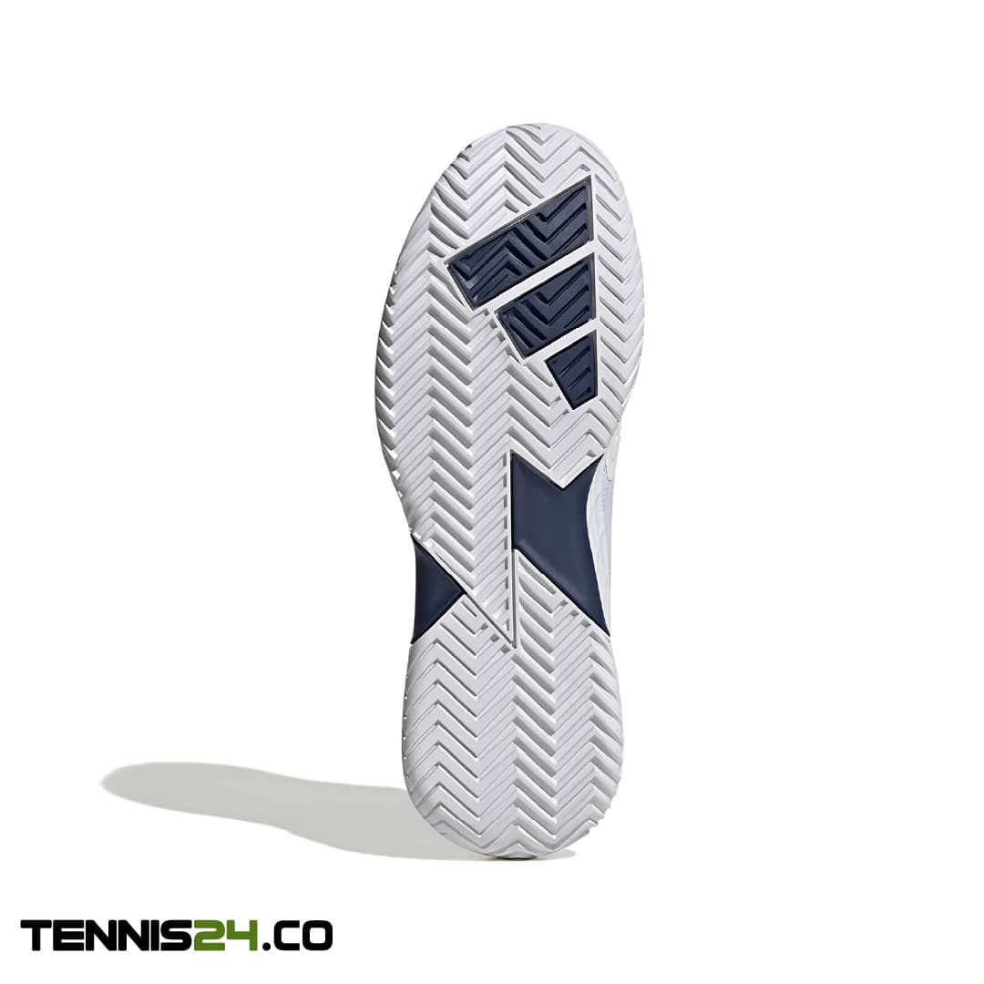 کفش تنیس مردانه آدیداس ADIDAS DEFIANT SPEED 2 – سفید/سرمه ای — تصویر ۴