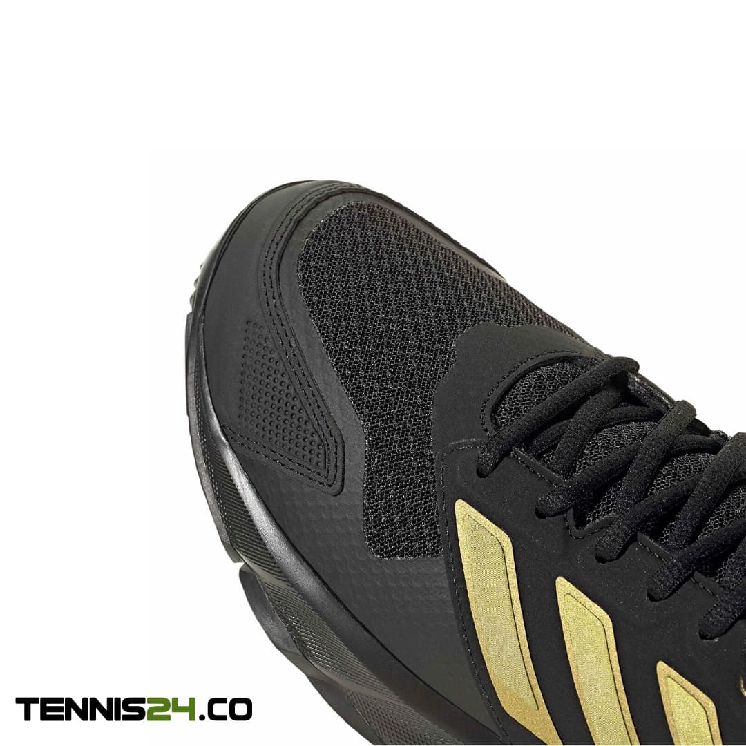 کفش تنیس مردانه آدیداس ADIDAS COURTJAM CONTROL 3 – مشکی/طلایی — تصویر ۸