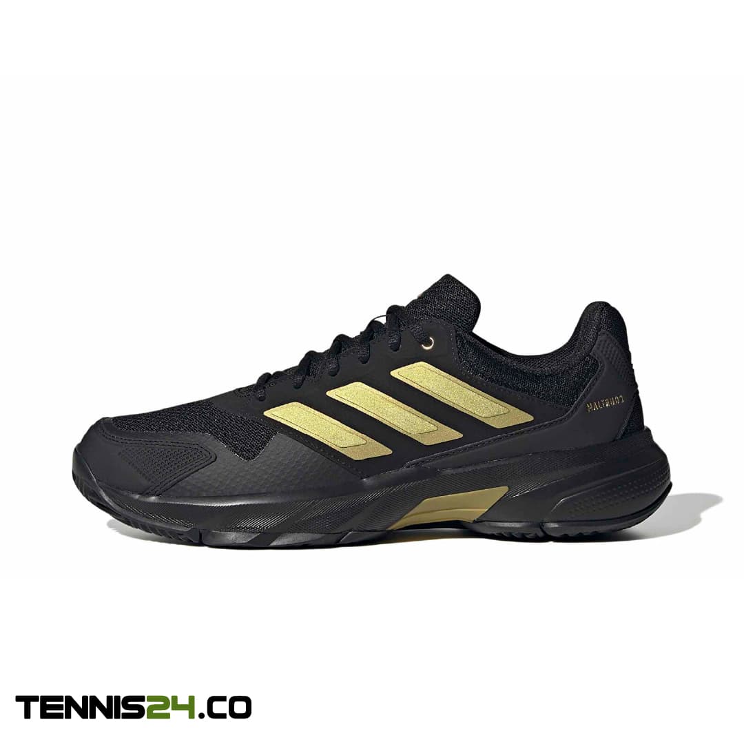 کفش تنیس مردانه آدیداس ADIDAS COURTJAM CONTROL 3 – مشکی/طلایی