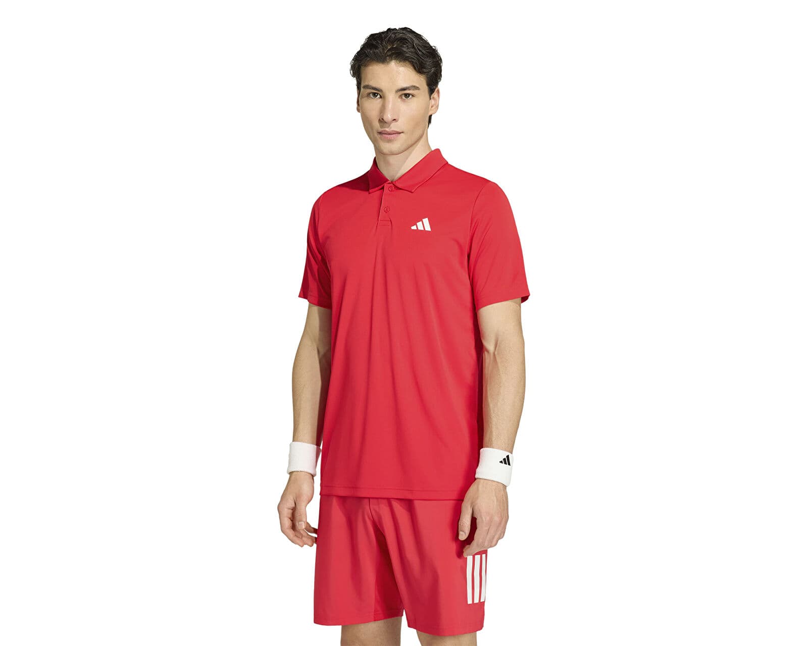 تی شرت تنیس مردانه آدیداس – Adidas Club Polo – قرمز — تصویر ۲