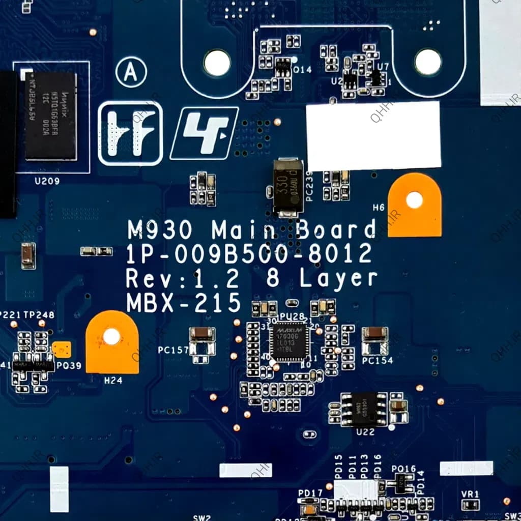 مادربرد لپ تاپ سونی VPCF11 HM55_MBX-215 M930 1P-009B500-8012_VGA-512MB_I7 No Support گرافیک دار-تعمیری — تصویر ۴