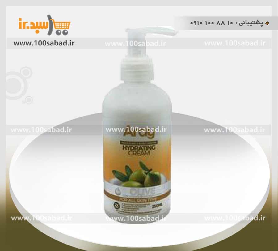 کرم آبرسان صورت زیتون پمپی 250 میل آرای Aray