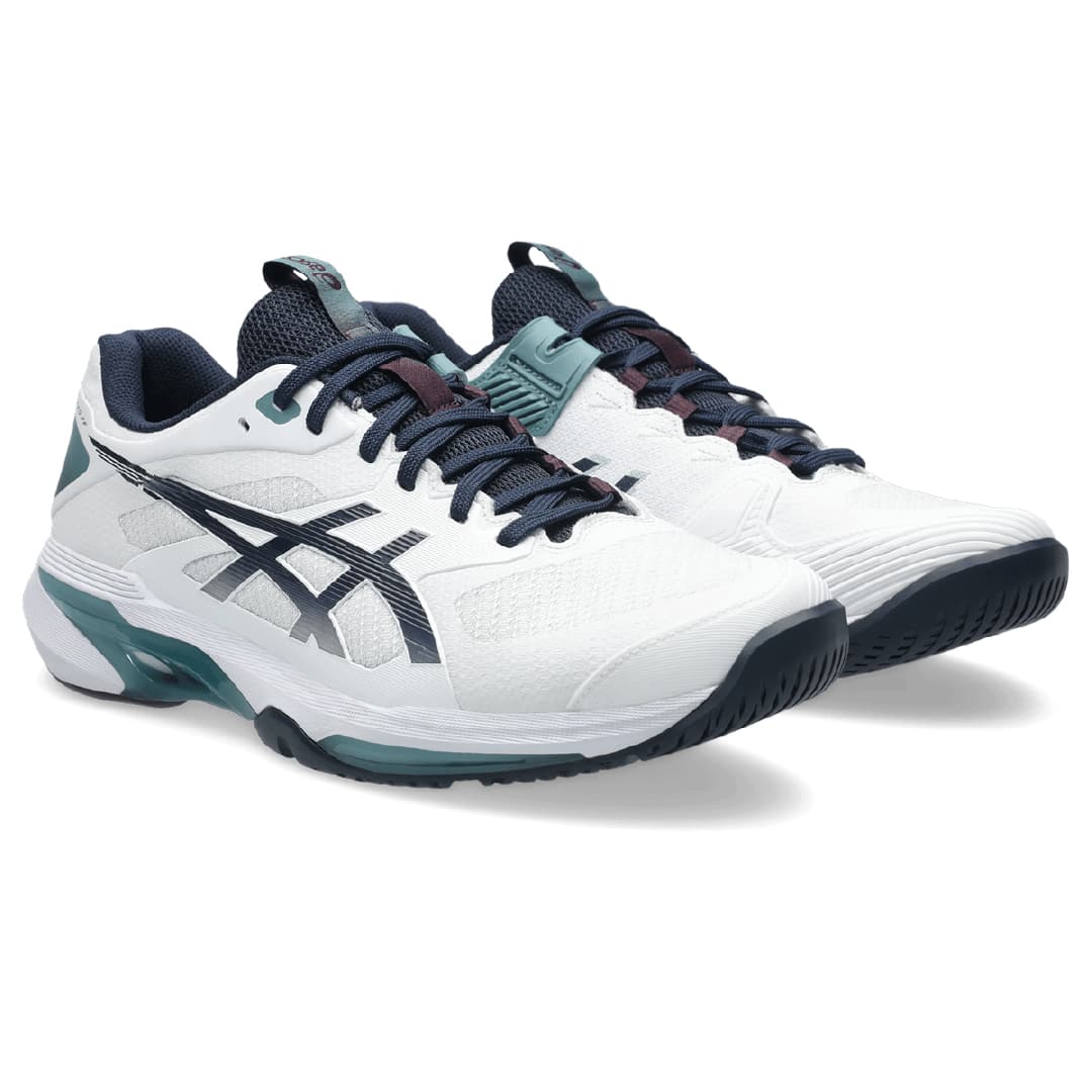 کفش تنیس مردانه اسیکس Asics SOLUTION SPEED FF 4 – سفید/سبز — تصویر ۷