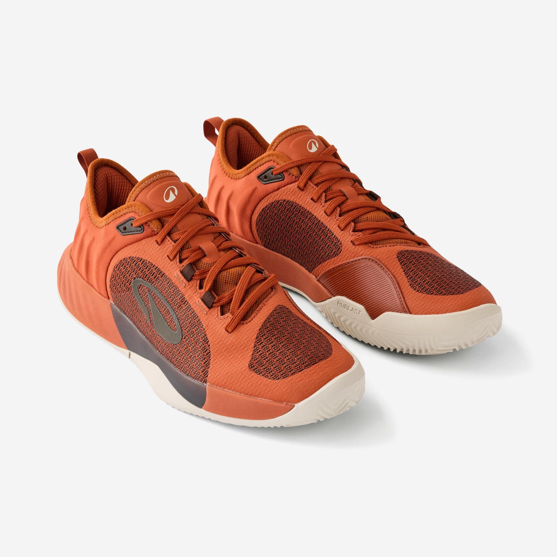 کفش تنیس مردانه دکتلون کویکما – Decathlon Unrupt Team Clay – قهوه ای/سفید — تصویر ۶