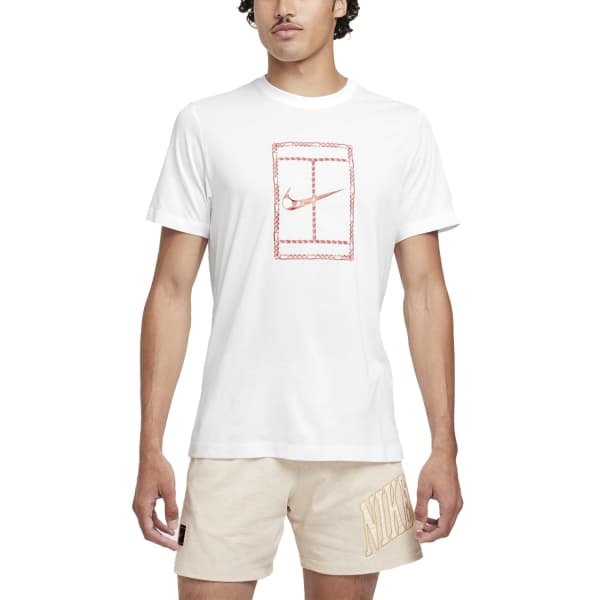 تی شرت تنیس مردانه نایک Nike Court – سفید