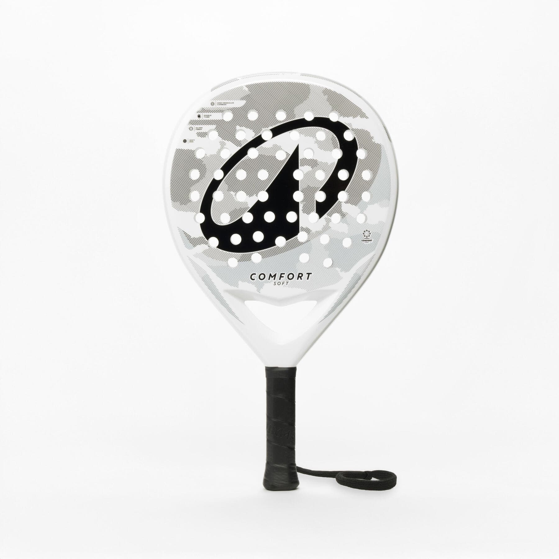 راکت پدل بزرگسال دکتلون Decathlon Adult Padel Kuikma PR Comfort Soft – مشکی/سفید
