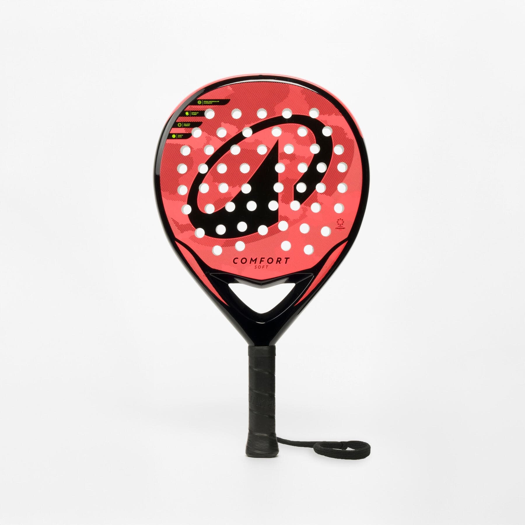 راکت پدل بزرگسال دکتلون Decathlon Adult Padel Kuikma PR Comfort Soft – قرمز/مشکی
