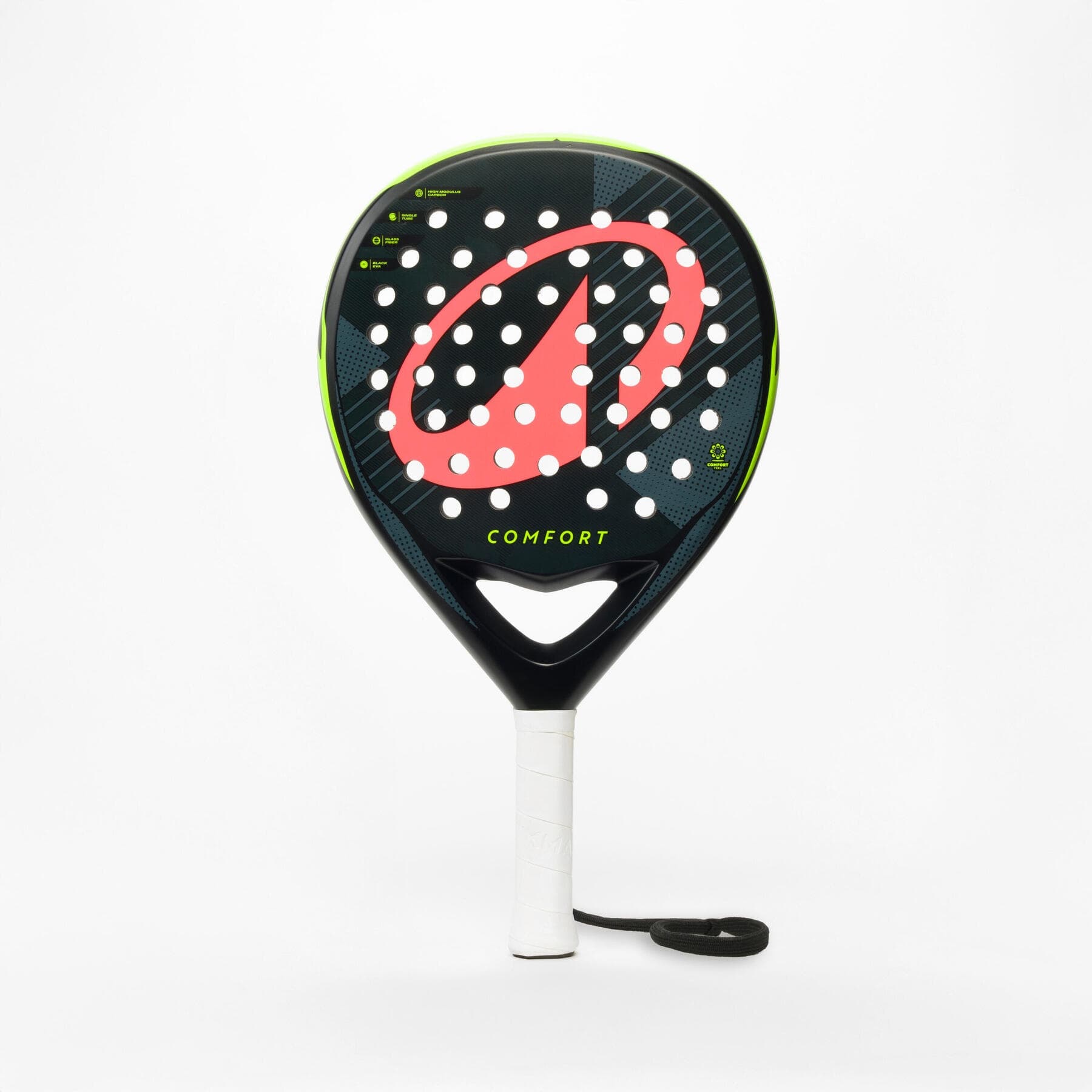 راکت پدل بزرگسال دکتلون Decathlon Adult Padel Kuikma PR Comfort – مشکی/قرمز