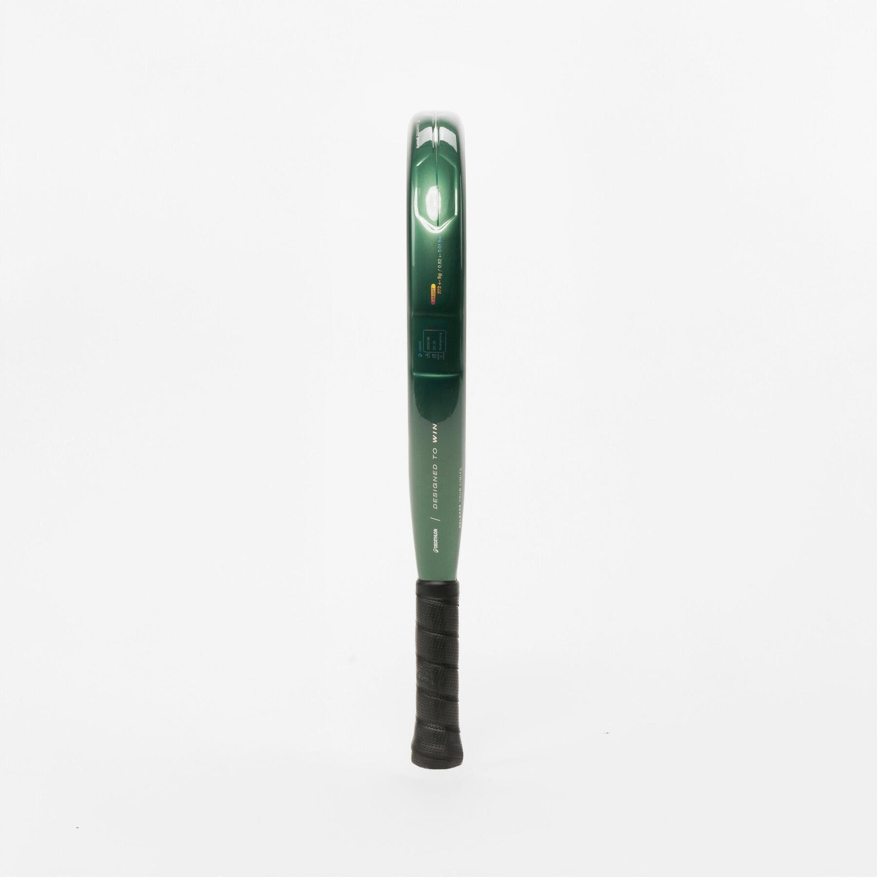 راکت پدل بزرگسال دکتلون Decathlon Adult Padel Kuikma Power Carbon – مشکی/سبز — تصویر ۴