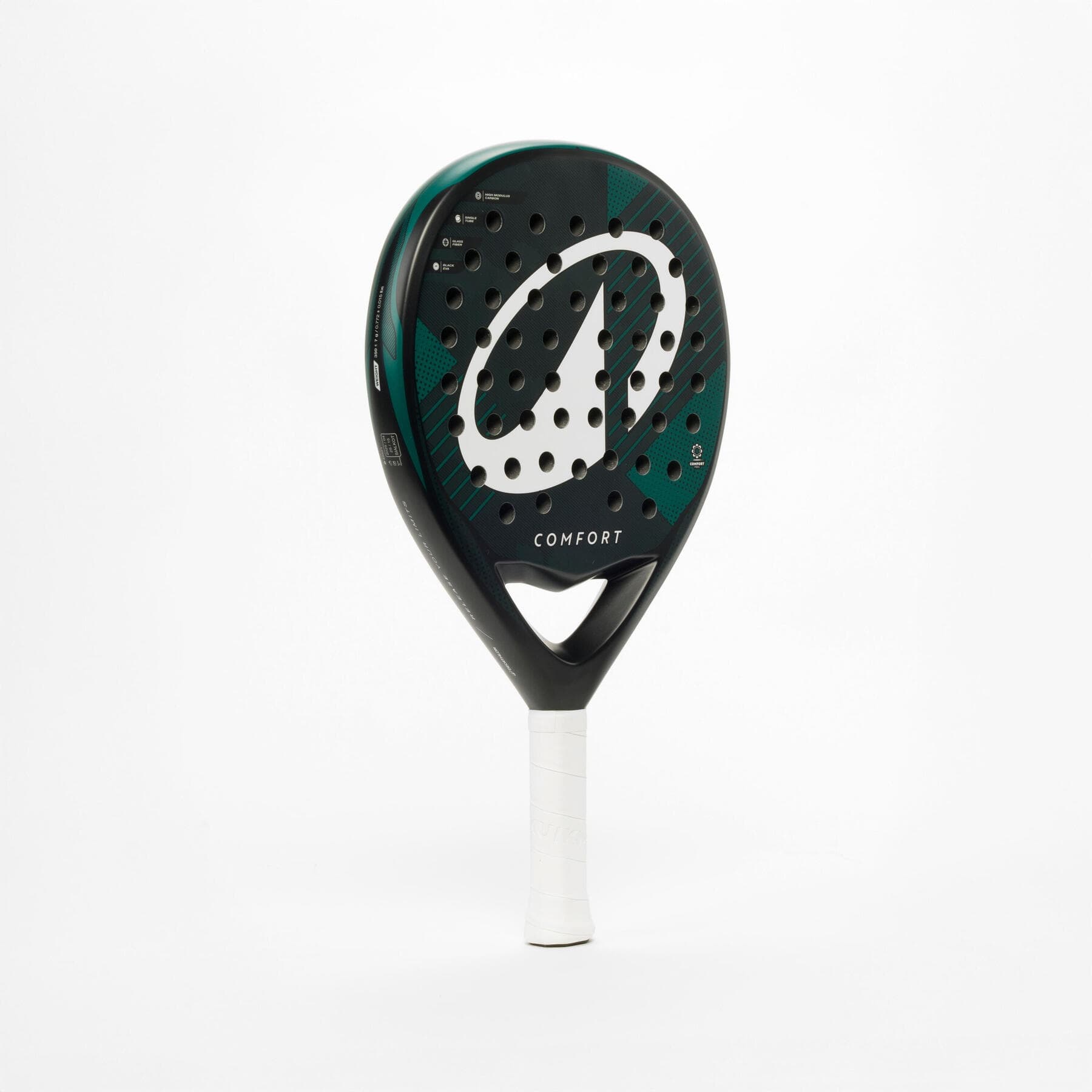 راکت پدل بزرگسال دکتلون Decathlon Adult Padel Kuikma PR Comfort – مشکی/سبز — تصویر ۳