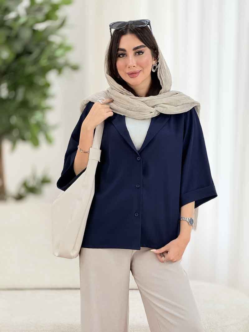 مانتو آستین پاکتی نارمیلا کد 8166 — تصویر ۶
