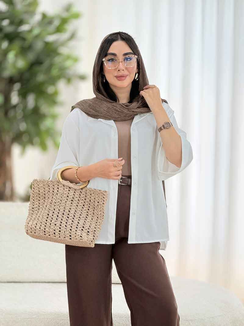 مانتو آستین پاکتی نارمیلا کد 8166 — تصویر ۵