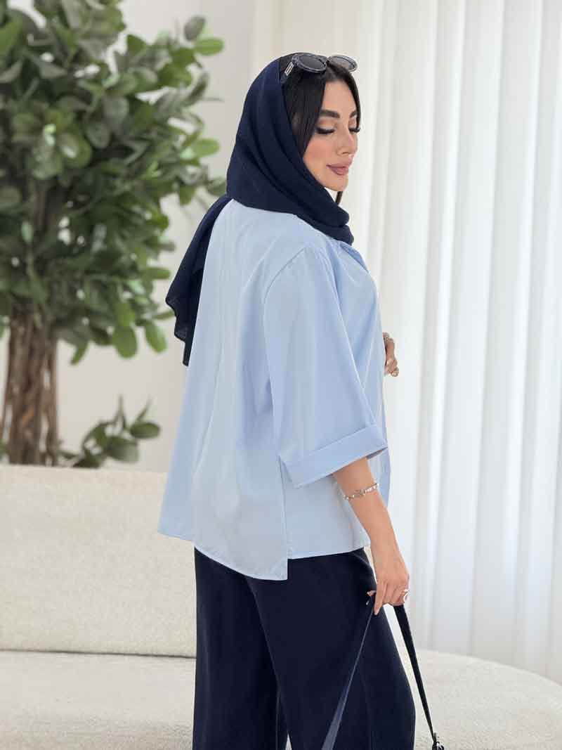مانتو آستین پاکتی نارمیلا کد 8166 — تصویر ۴