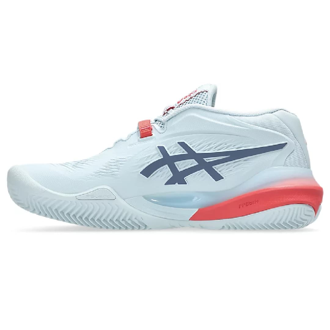 کفش تنیس زنانه اسیکس – Asics GEL-RESOLUTION X CLAY- خاکستری/آبی — تصویر ۳