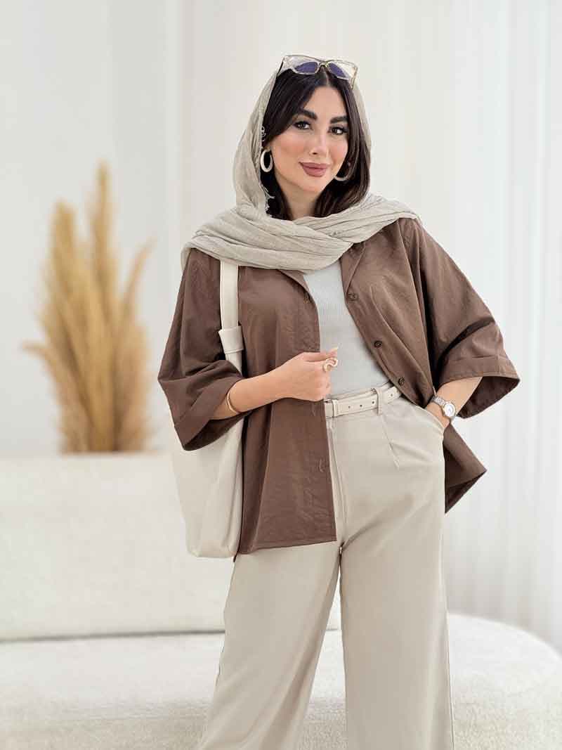 مانتو آستین پاکتی رونیکا کد 8207 — تصویر ۴