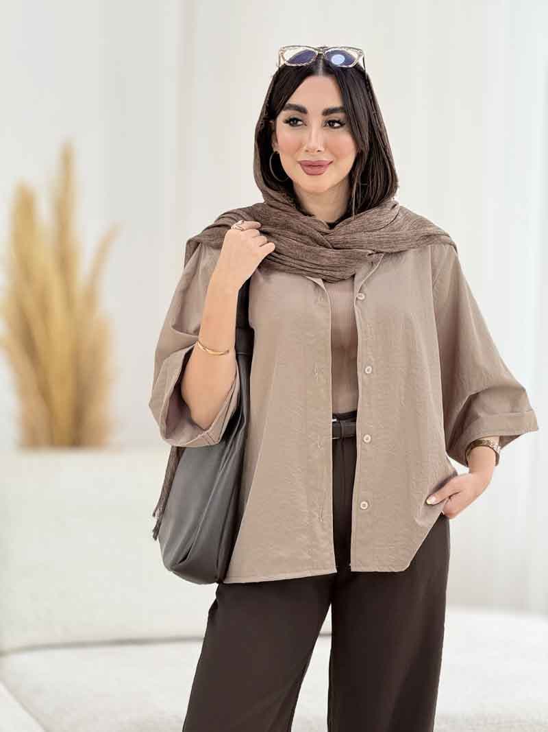 مانتو آستین پاکتی رونیکا کد 8207 — تصویر ۵