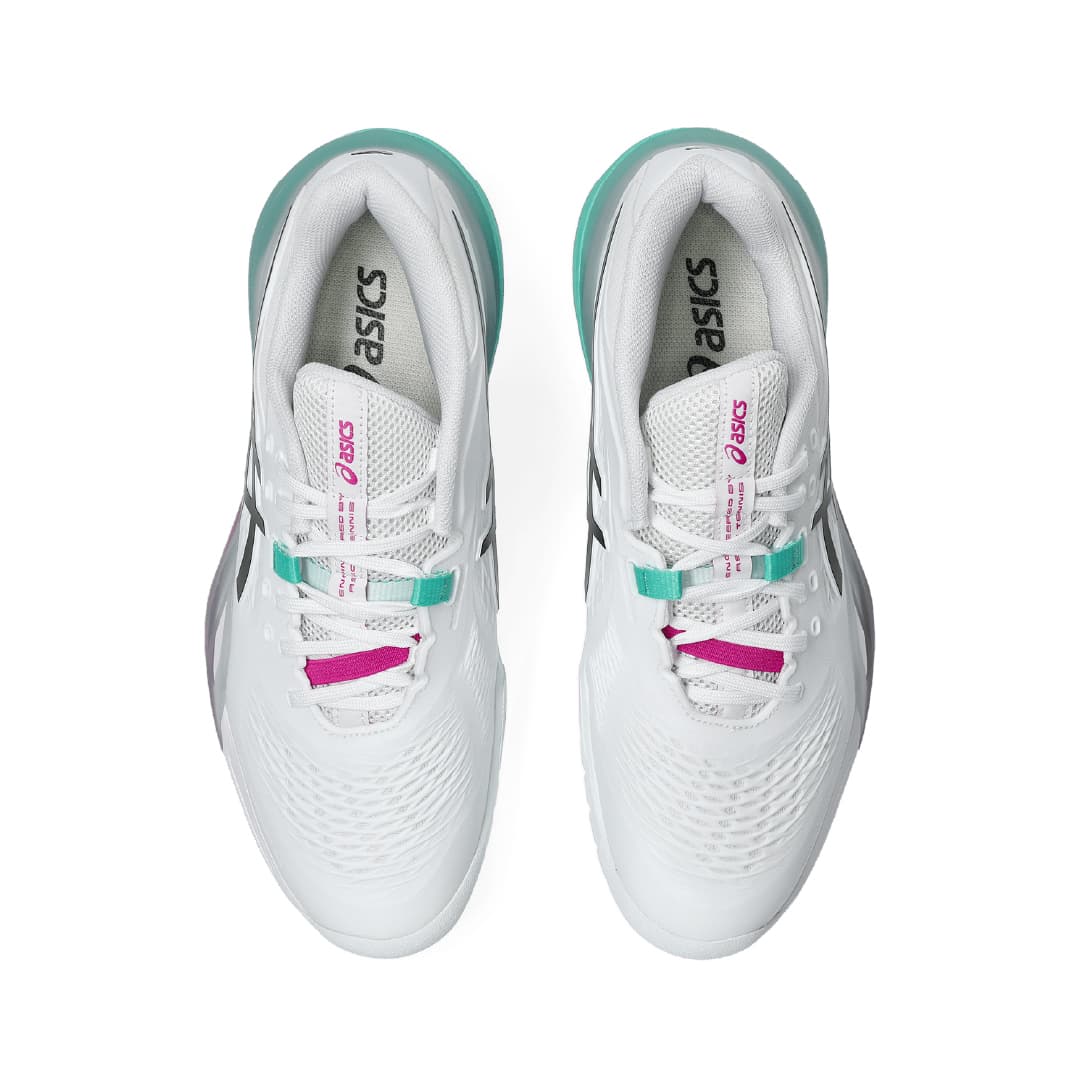 کفش تنیس مردانه اسیکس – Asics GEL-RESOLUTION X – سفید/سبز — تصویر ۸