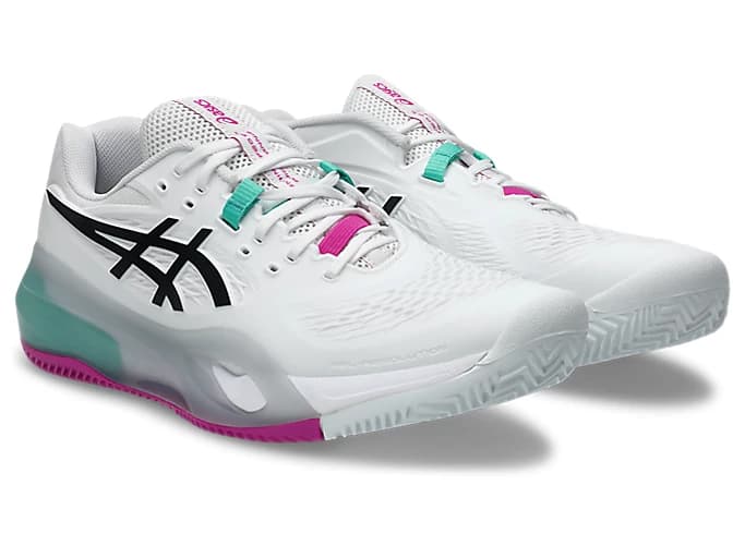 کفش تنیس مردانه اسیکس – Asics GEL-RESOLUTION X Clay – سفید/سبز — تصویر ۵