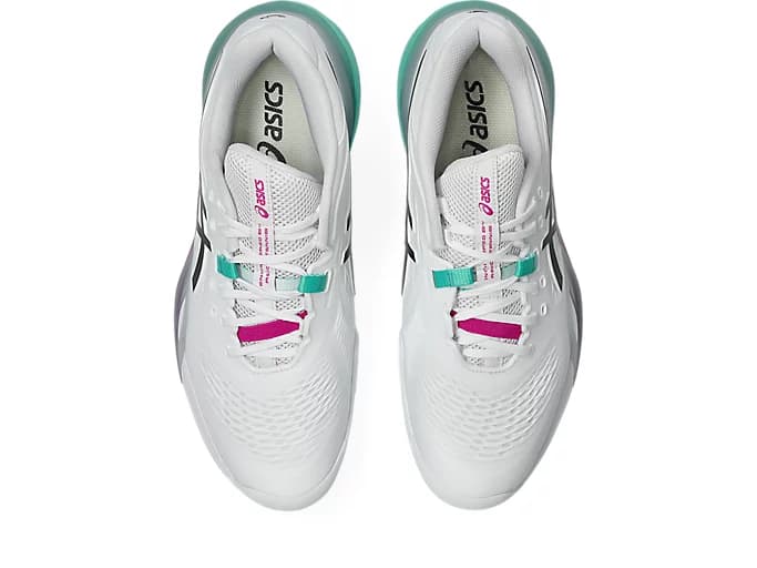کفش تنیس مردانه اسیکس – Asics GEL-RESOLUTION X Clay – سفید/سبز — تصویر ۶