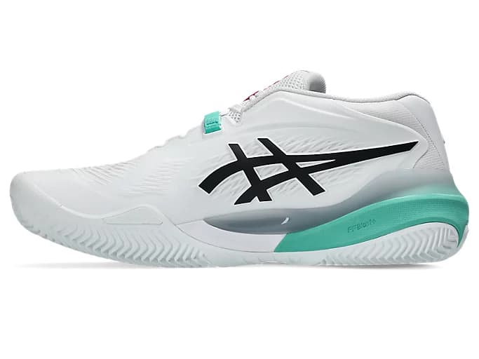 کفش تنیس مردانه اسیکس – Asics GEL-RESOLUTION X Clay – سفید/سبز — تصویر ۳