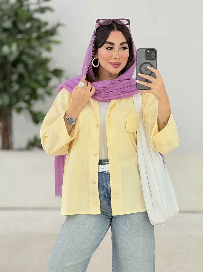 مانتو جیب نما جلو برش دار کد 8178 — تصویر ۶