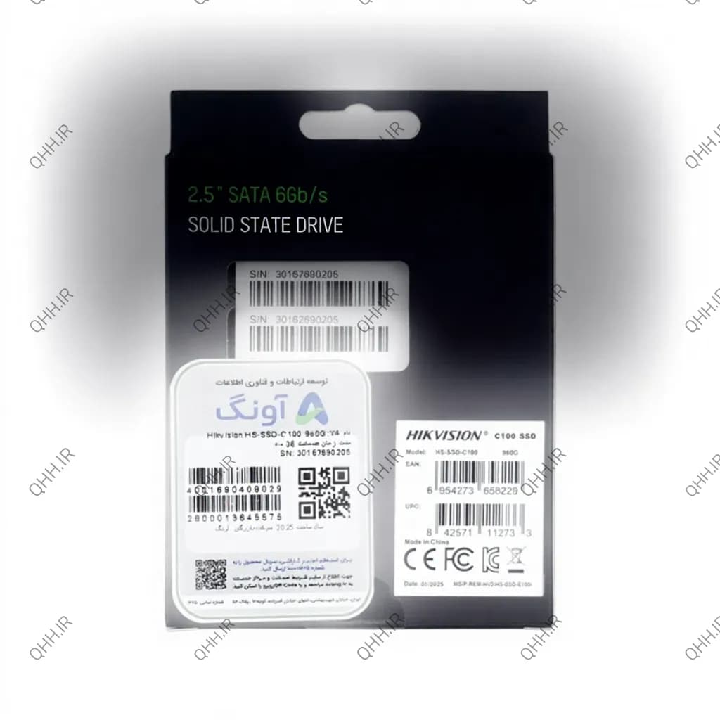 هارد SSD لپ تاپ 960 گیگابایت هایک ویژن Sata 2.5Inch C100 آونگ — تصویر ۳
