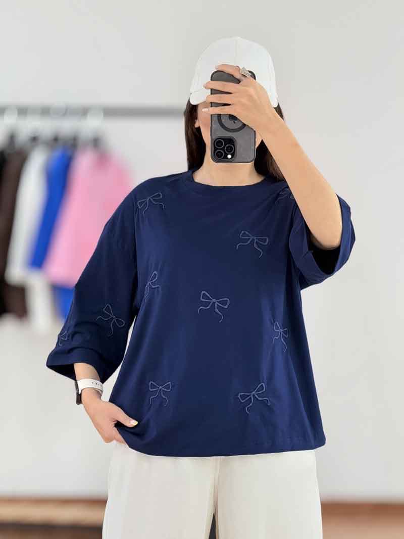 تیشرت طرح پاپیون کد 8185 — تصویر ۲