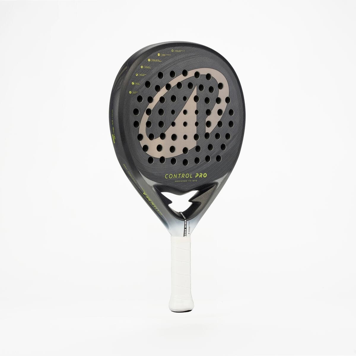 راکت پدل بزرگسال دکتلون Decathlon Adult Padel Kuikma Control Pro – مشکی — تصویر ۲