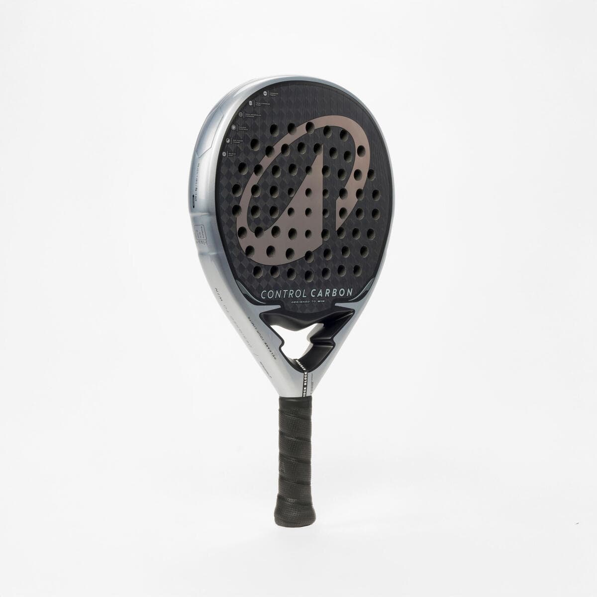 راکت پدل بزرگسال دکتلون Decathlon Adult Padel Kuikma Control Carbon – مشکی — تصویر ۲