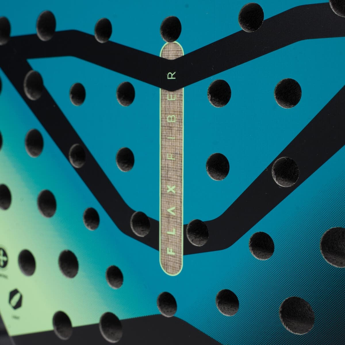 راکت پدل بزرگسال دکتلون Decathlon Adult Padel Racket PR REACT SOFT – مشکی/فیروزه ای — تصویر ۶