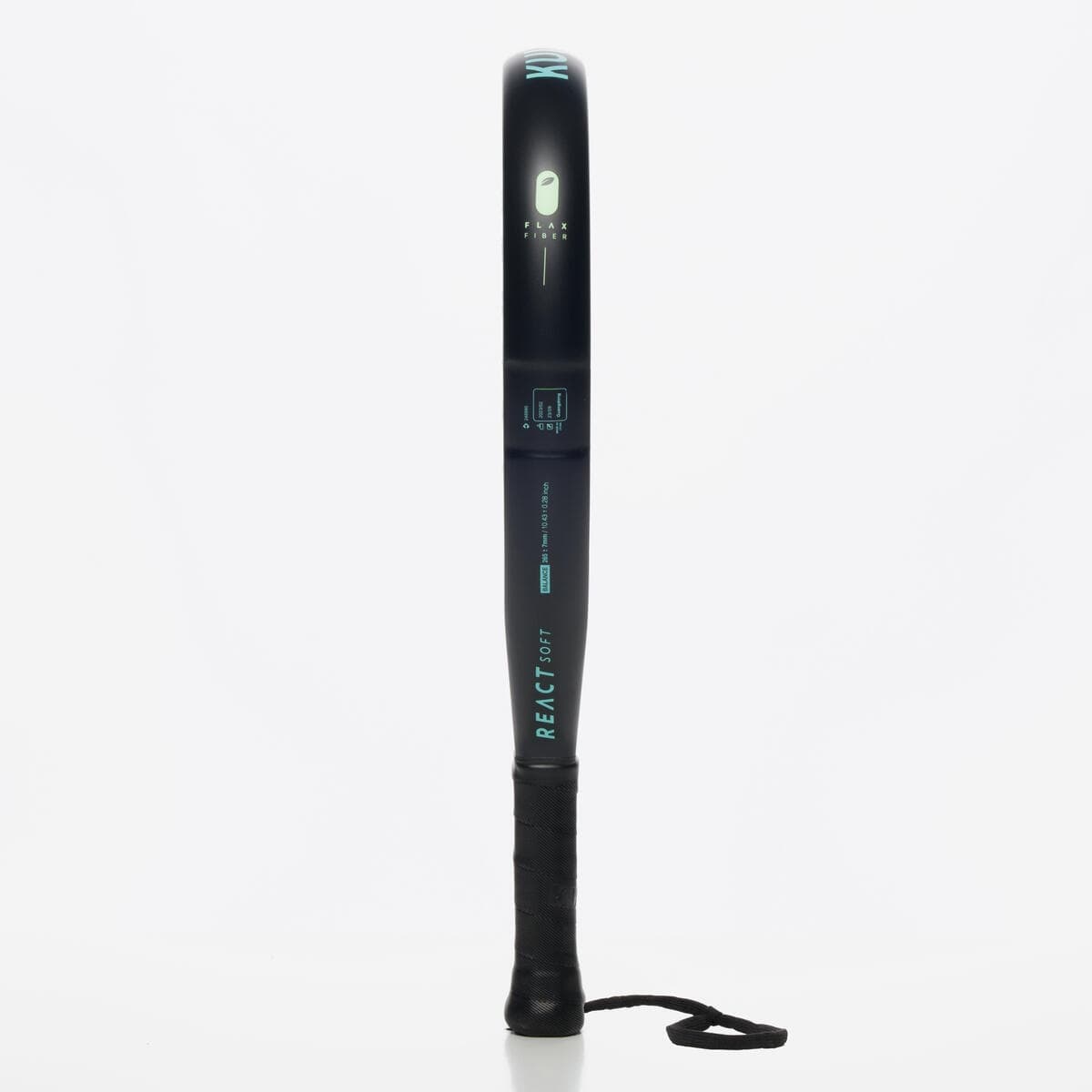 راکت پدل بزرگسال دکتلون Decathlon Adult Padel Racket PR REACT SOFT – مشکی/فیروزه ای — تصویر ۵