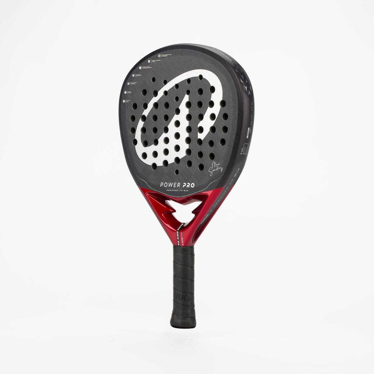 راکت پدل بزرگسال دکتلون Decathlon Adult Padel Racket Kuikma Power Pro – مشکی/قرمز — تصویر ۲