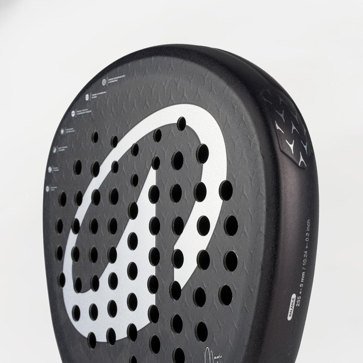 راکت پدل بزرگسال دکتلون Decathlon Adult Padel Racket Kuikma Power Pro – مشکی/قرمز — تصویر ۶
