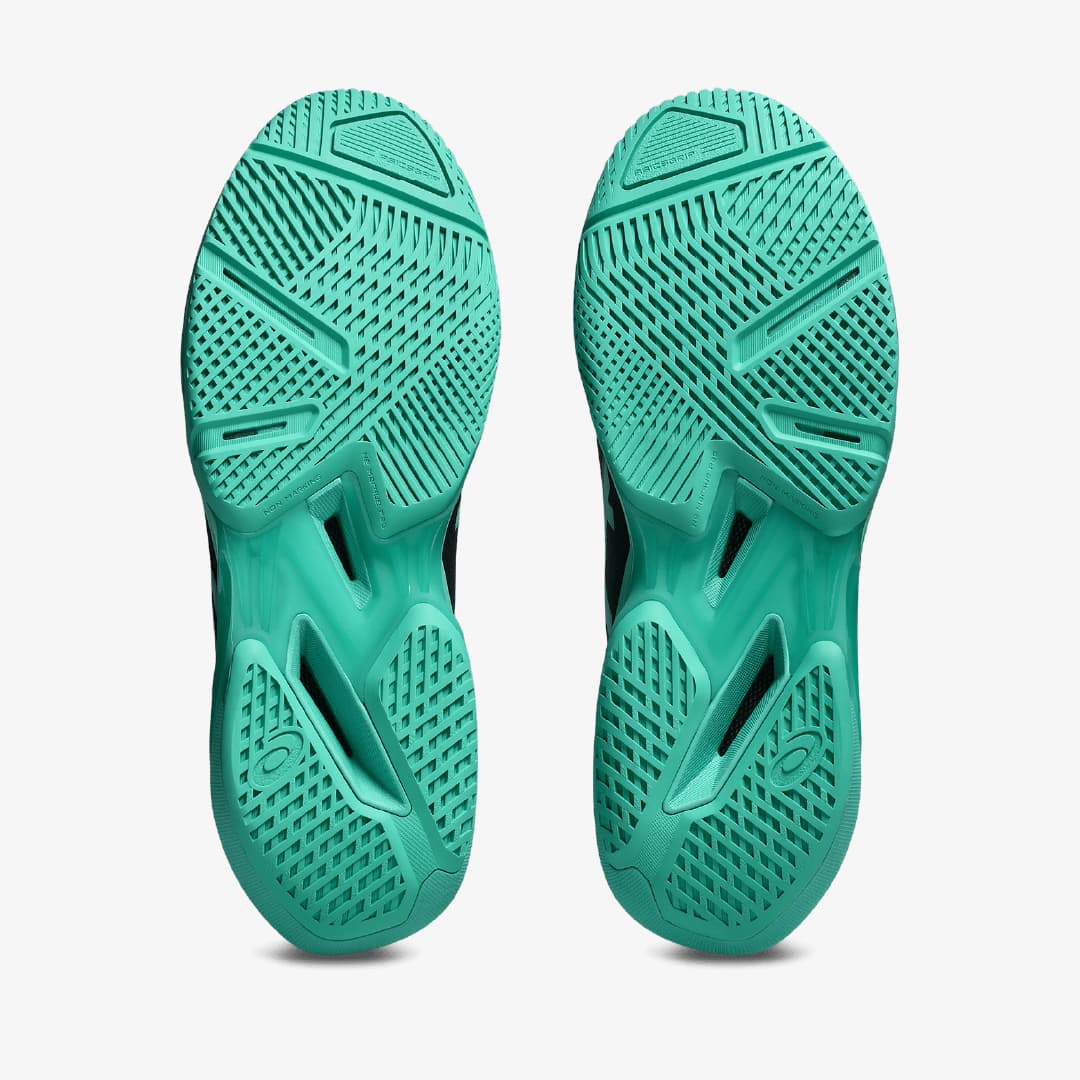کفش تنیس مردانه اسیکس Asics SOLUTION SPEED FF 4- مشکی/سبز — تصویر ۴