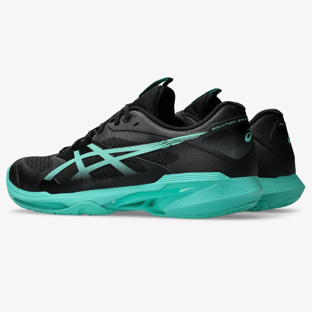 کفش تنیس مردانه اسیکس Asics SOLUTION SPEED FF 4- مشکی/سبز — تصویر ۸