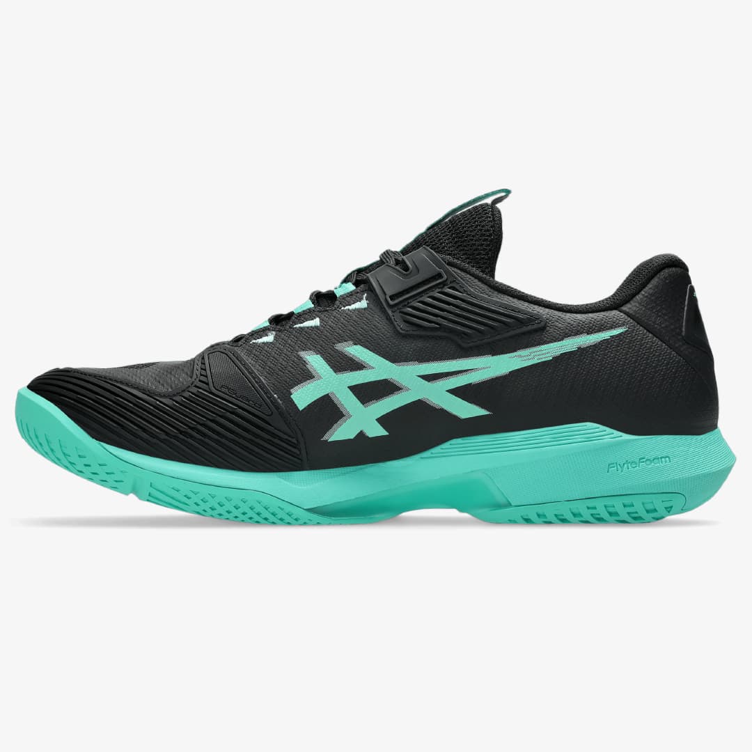 کفش تنیس مردانه اسیکس Asics SOLUTION SPEED FF 4- مشکی/سبز — تصویر ۳