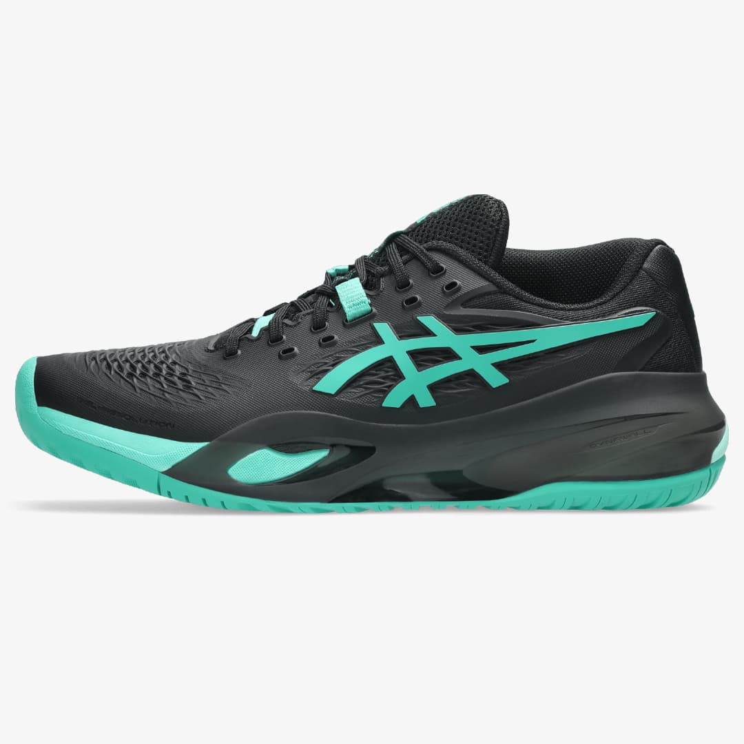 کفش تنیس مردانه اسیکس Asics GEL-RESOLUTION X- مشکی/سبز — تصویر ۲