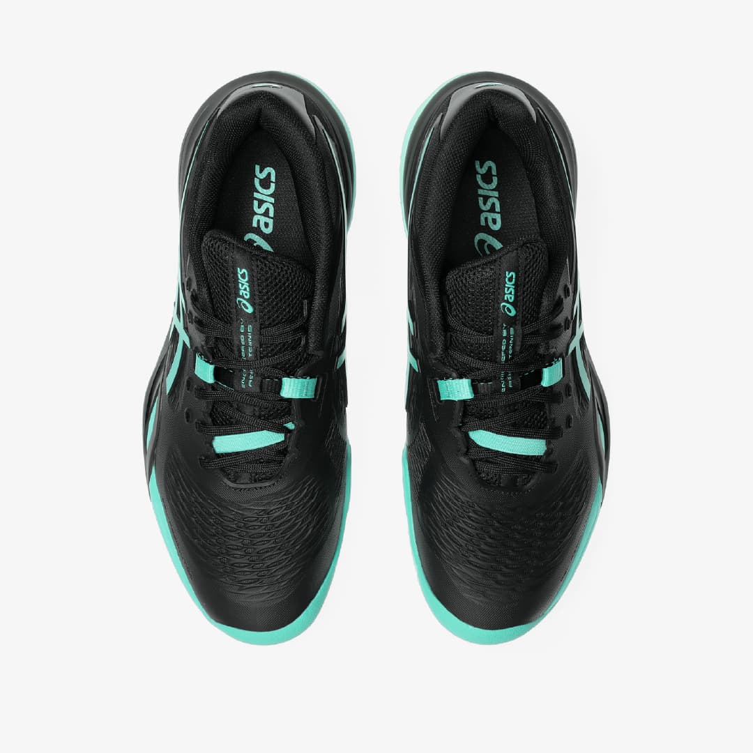 کفش تنیس مردانه اسیکس Asics GEL-RESOLUTION X- مشکی/سبز — تصویر ۶