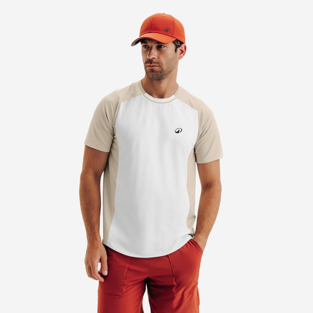 تی شرت تنیس مردانه دکتلون کویکما DECATHLON Kuikma Dry – سفید/کرم