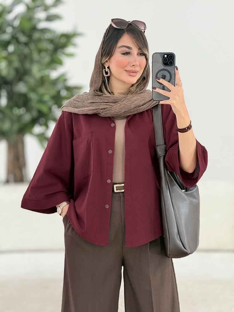 مانتو پانچ نیوشا کد 7982 — تصویر ۳