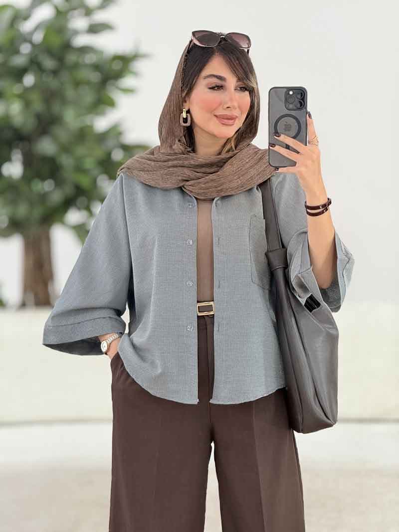 مانتو پانچ نیوشا کد 7982 — تصویر ۶