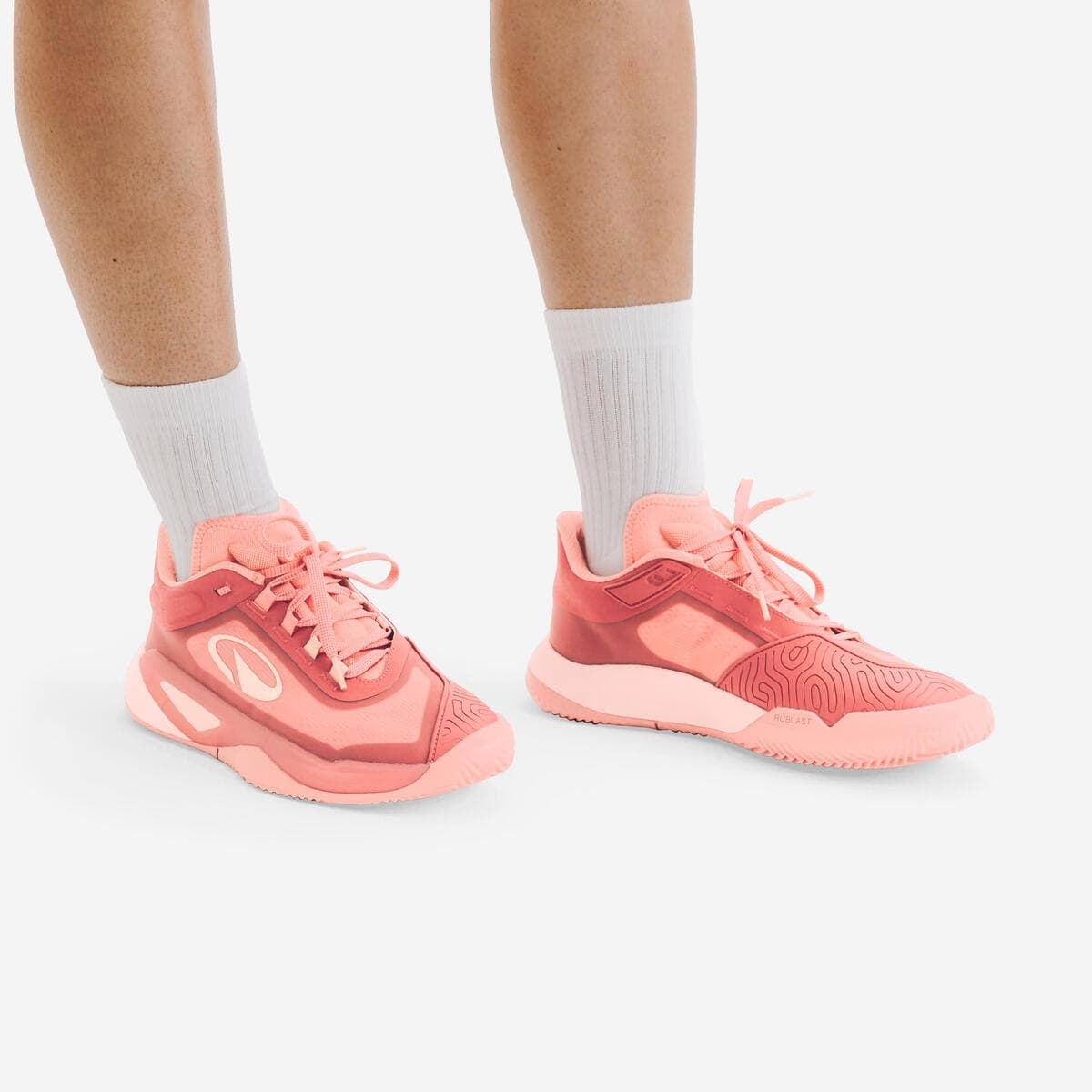 کفش تنیس زنانه دکتلون کویکما Decathlon Women’s Tennis Shoes Unrupt Pro Clay – صورتی — تصویر ۶