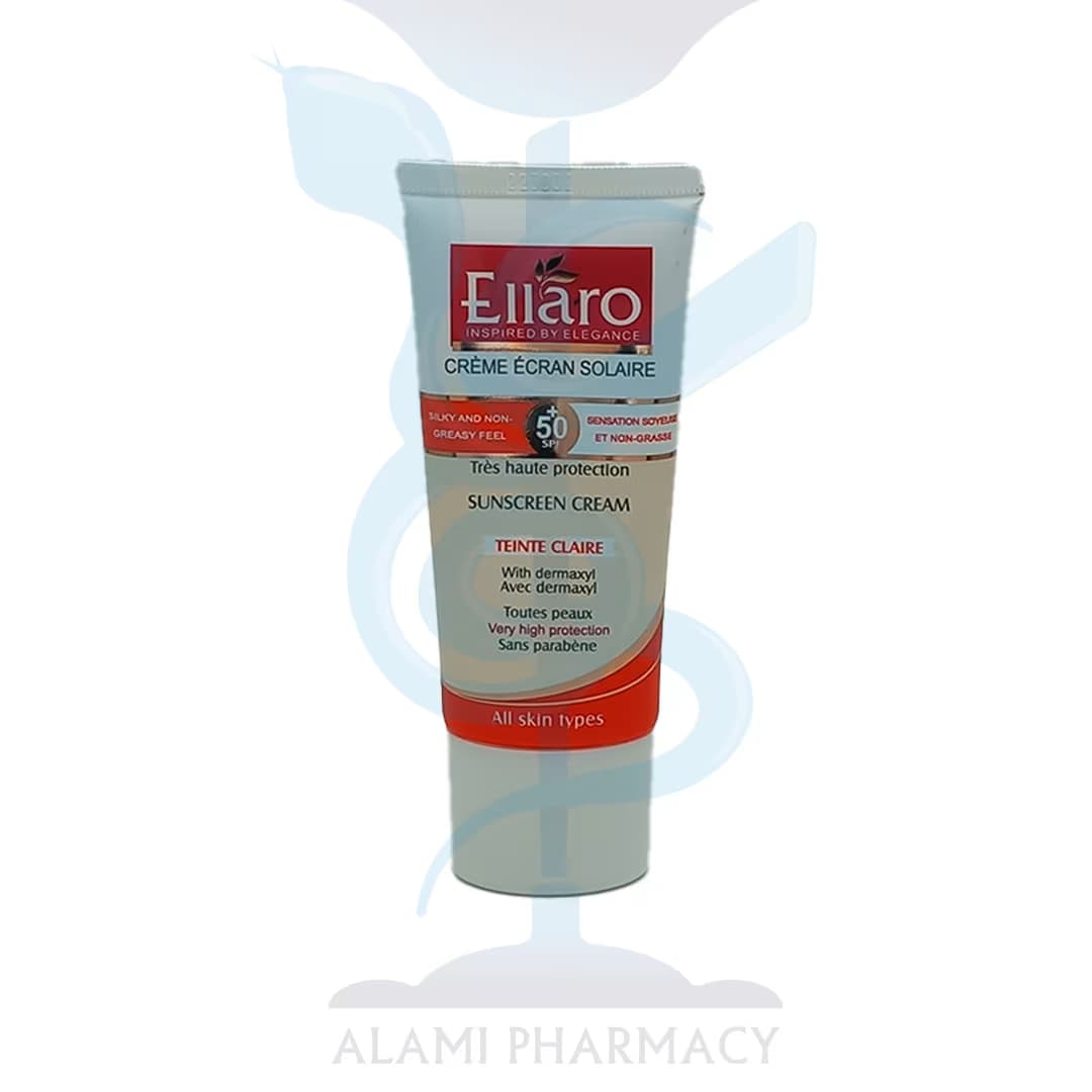 کرم ضد آفتاب انواع پوست بژ روشن Spf 50 الارو حجم 50میل