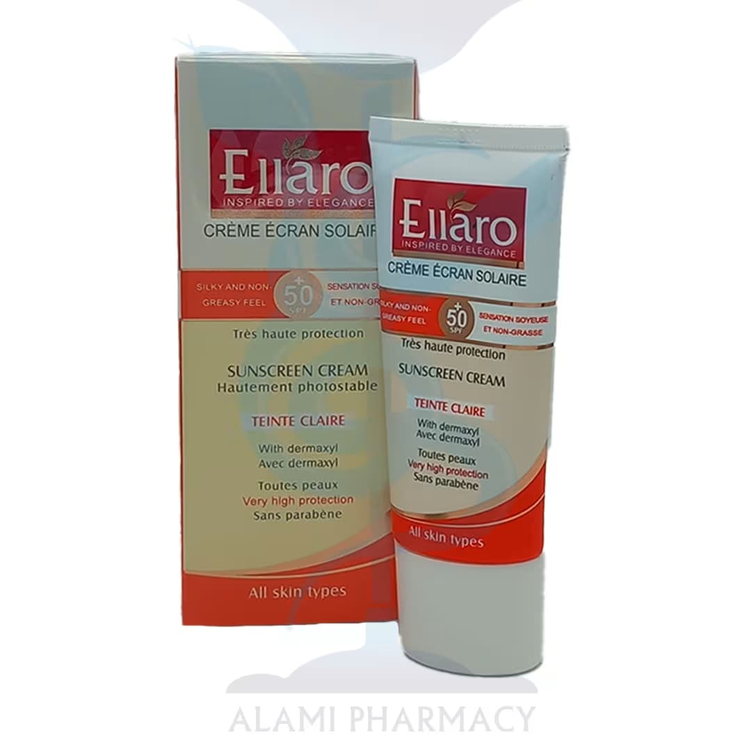 کرم ضد آفتاب انواع پوست بژ روشن Spf 50 الارو حجم 50میل — تصویر ۲