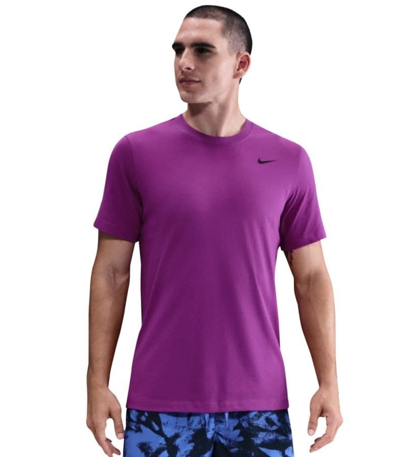 تی شرت تنیس مردانه نایک Nike Dri-FIT Crew Solid Training – بنفش